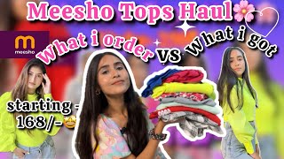 MEESHO Tops Haul🛍️ | Under Rupees ₹250/-😍 Try On Haul🌸 #meesho #meeshotopshaul #youtube