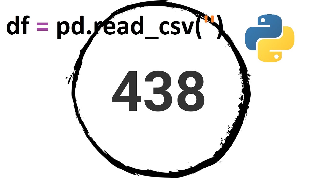 Learn Python Pandas| Video 2 - Importing data from a .csv file - YouTube