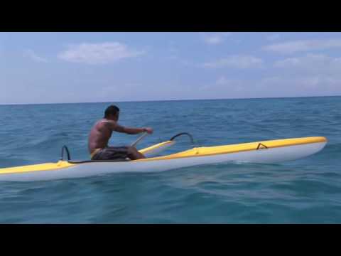 canoe man paddling