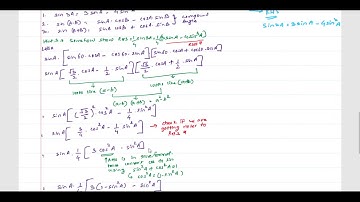 Basic Mathematics Trignometry - Type 4 - Multiple Angles - Live solving