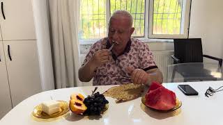 Gaziantepte Yaz Sofrası Mehmet Ustadan Karpuz, Peynir Ve Küncülü Ekmek Keyfi