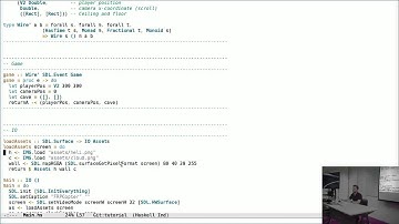 Live coding a game in Netwire Functional Reactive Programming framework - Haskell.SG