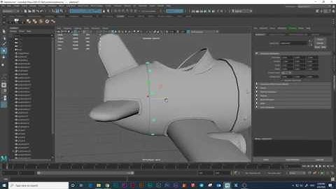 Complete Airplane Model Autodesk Maya 2020