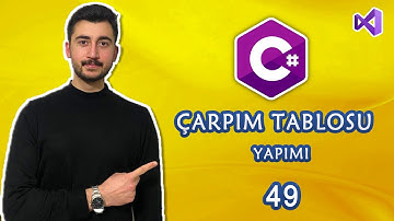 49- C# Dersleri Çarpım Tablosu Projesi  | LOOPS | FOR | WHİLE | DO-WHİLE | FOREACH | ÖRNEK| EXAMPLE|