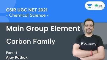 Carbon Family | Main Group Element | CSIR NET 2021 | GATE | IIT JAM | By Ajay Pathak