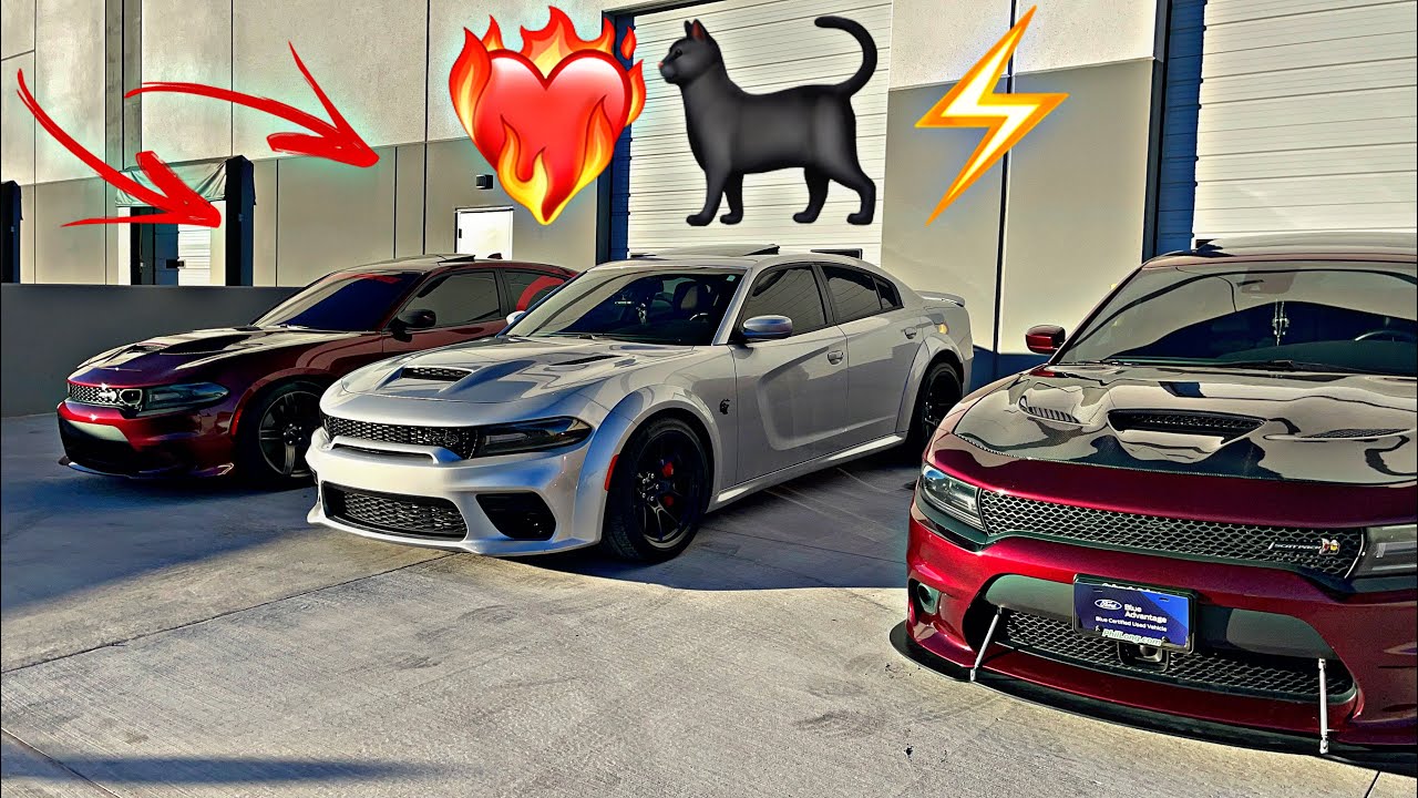 2 HELLCATS AND A SCATPACK CUTTING UP IN TRAFFIC ️‍🔥🐈‍⬛⚡️! A DAY IN THE ...