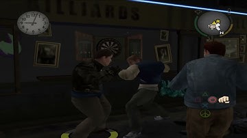 Bully (2006) PS2 ISO Mod Menu V0.5 Gameplay: Casey VS Greasers @ Greasers Hideout.
