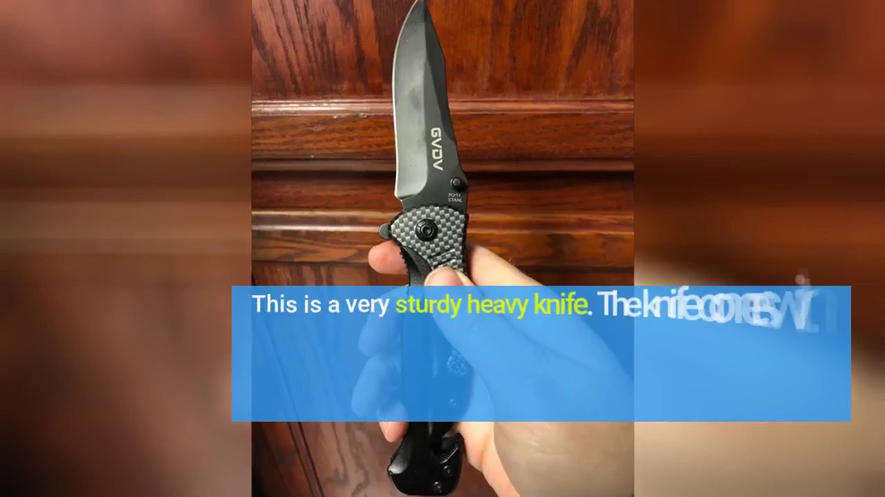 Watch the Outdoor Products Review! GVDV Pocket Folding Tactical Knife Small Utility Knife for