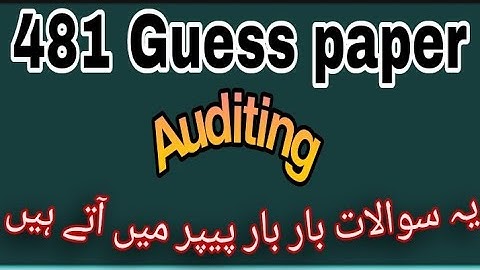 481 guess paper ! Aiou guess paper course code 481#aiou #guesspaper
