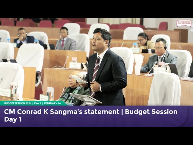 CM Conrad K Sangma’s statement | Budget Session Day 1 class=