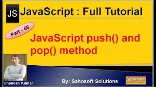 JavaScript push and pop method | JavaScript Full Tutorial in Hindi