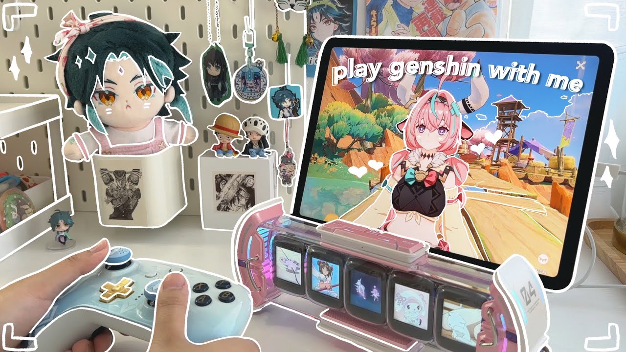 🌸 playing genshin impact on a cozy morning ft. varesa | relaxing gameplay ambience (asmr) ⋆˚✿˖°
