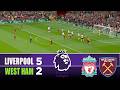 LIVERPOOL Vs WEST HAM 5 2 2026 Premier League Match Highlights