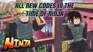 ALL CODES THE TIME OF NINJA ROBLOX *SPINNING AT THE END*