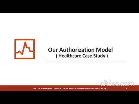 Authorization Model for IoT Healthcare System:Case Study (ICICS2020)