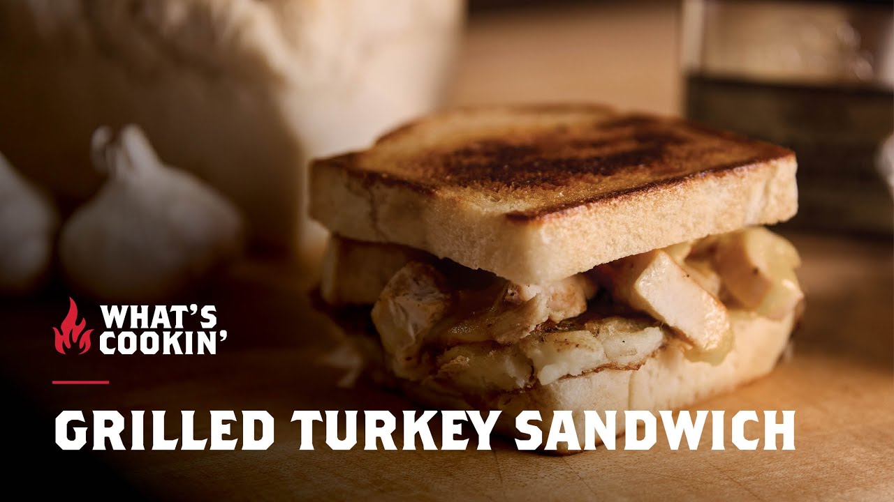 Ultimate Thanksgiving Leftovers Turkey Grilled Sandwich!