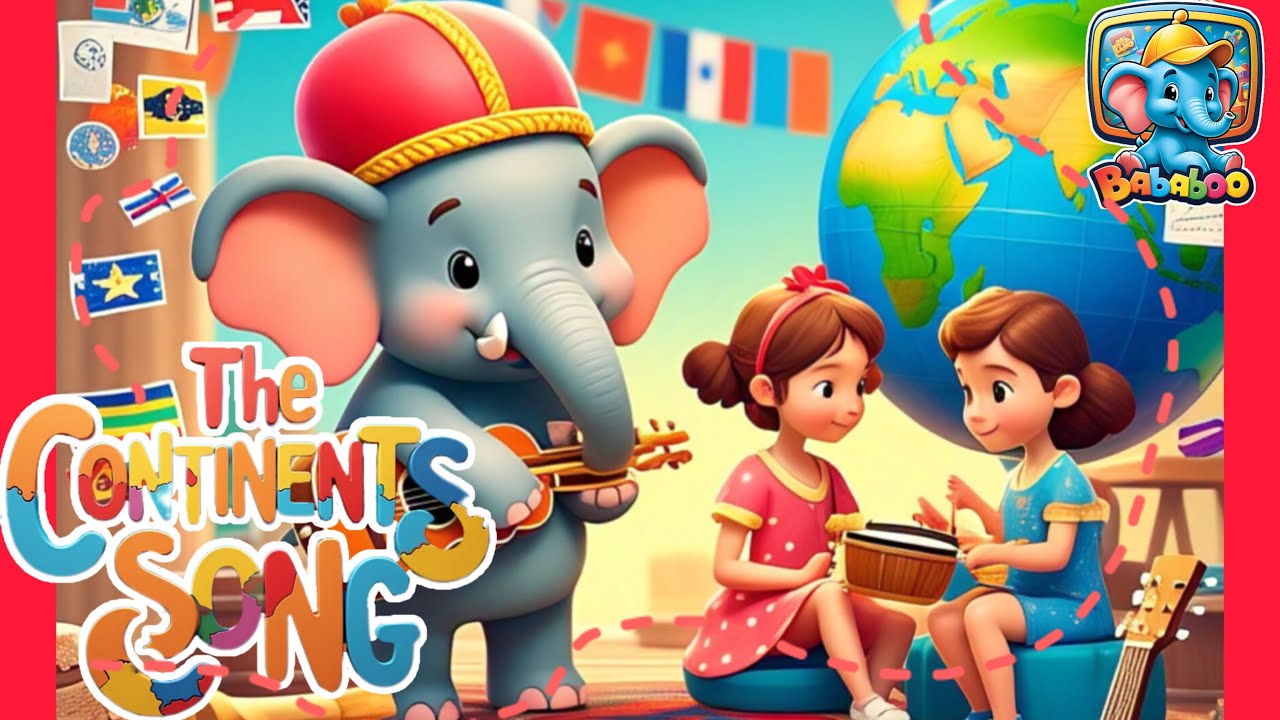 Asia Continents Rhyme The Continents Song🌎🎶 ️ | Rhyme for kids| Montessori Rhyme| Poem ...