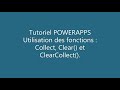 Powerapps  formules  collect clear clearcollect