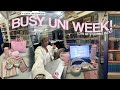 Study vlog  managing busy uni days  productive study tips student success at college 2024