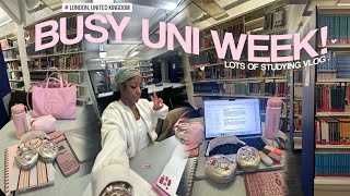 study vlog  managing busy uni days,  productive study tips, student success at college 2024