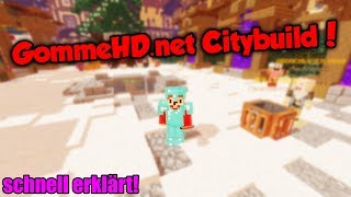 GommeHD.net Citybuild! Schnelle und einfache Erklärung | EnderHD