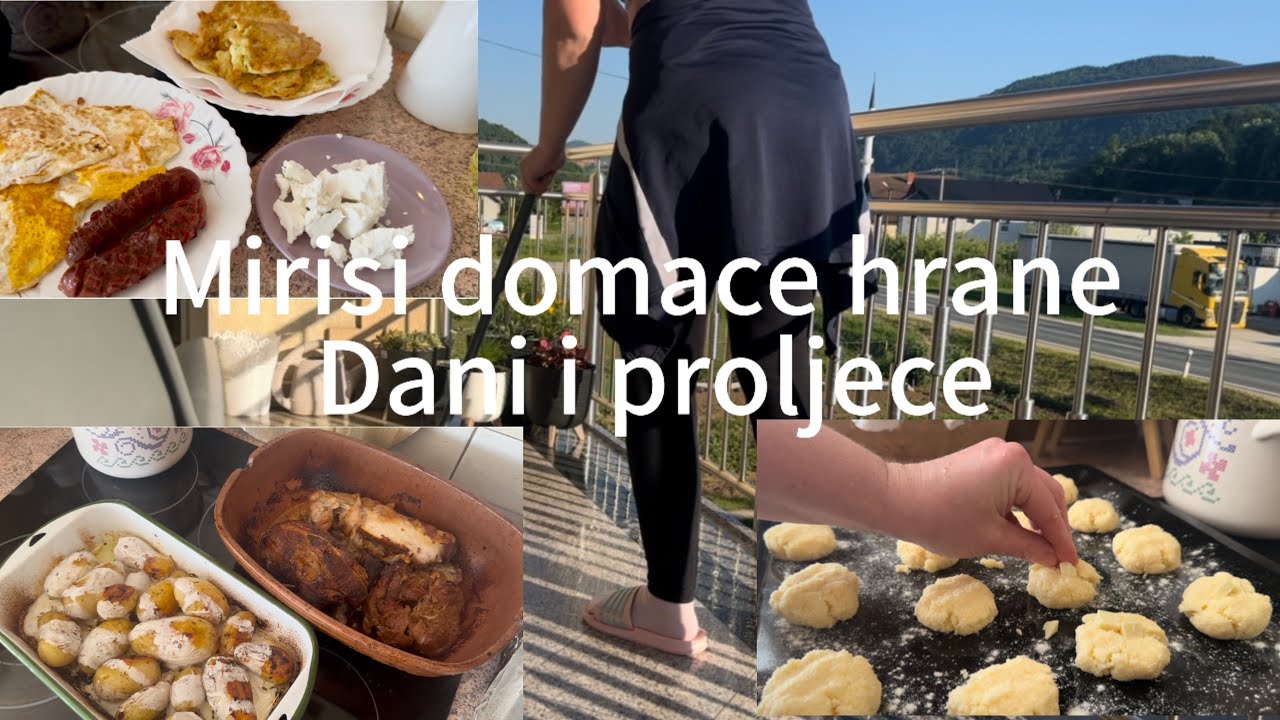 MIRIS SEOSKE HRANE🌿Dorucak/Vecera🌿KOKOS KEKSIĆI🌿DANI U PROLJECE I RUTINA DOMAĆICE/ZIVOT NA SELU🌿