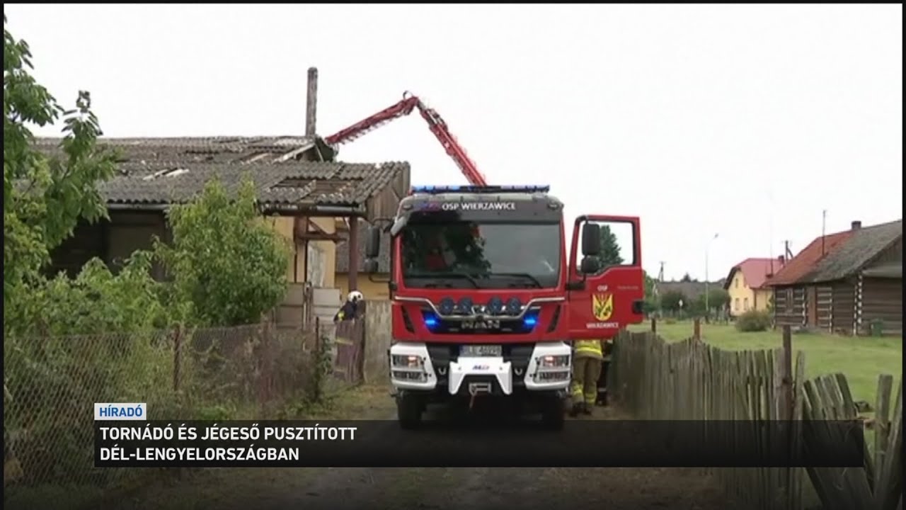 Tornádó és jégeső pusztított Fél Lengyelországban