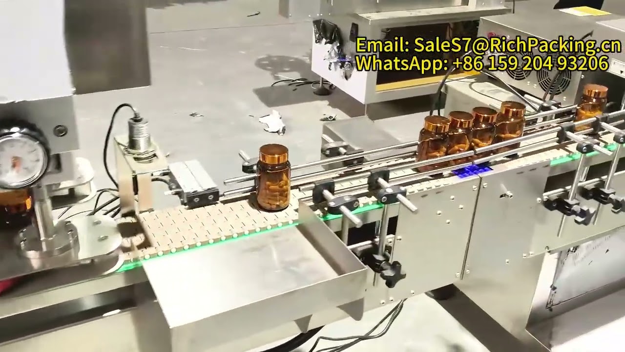 capsule counting and bottling package line with easy maintenance and fast assemble