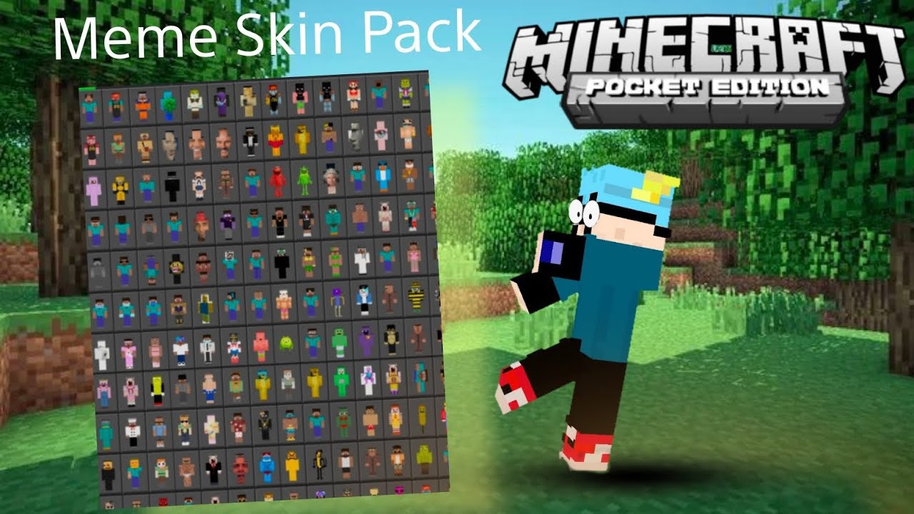 KanngVN-GÓI SKIN MEME PACK MINECRAFT POCKET EDITION - YouTube