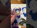 Painting my clown characters with grabie acrylic paint markers #artvlog #sketchbook #oc