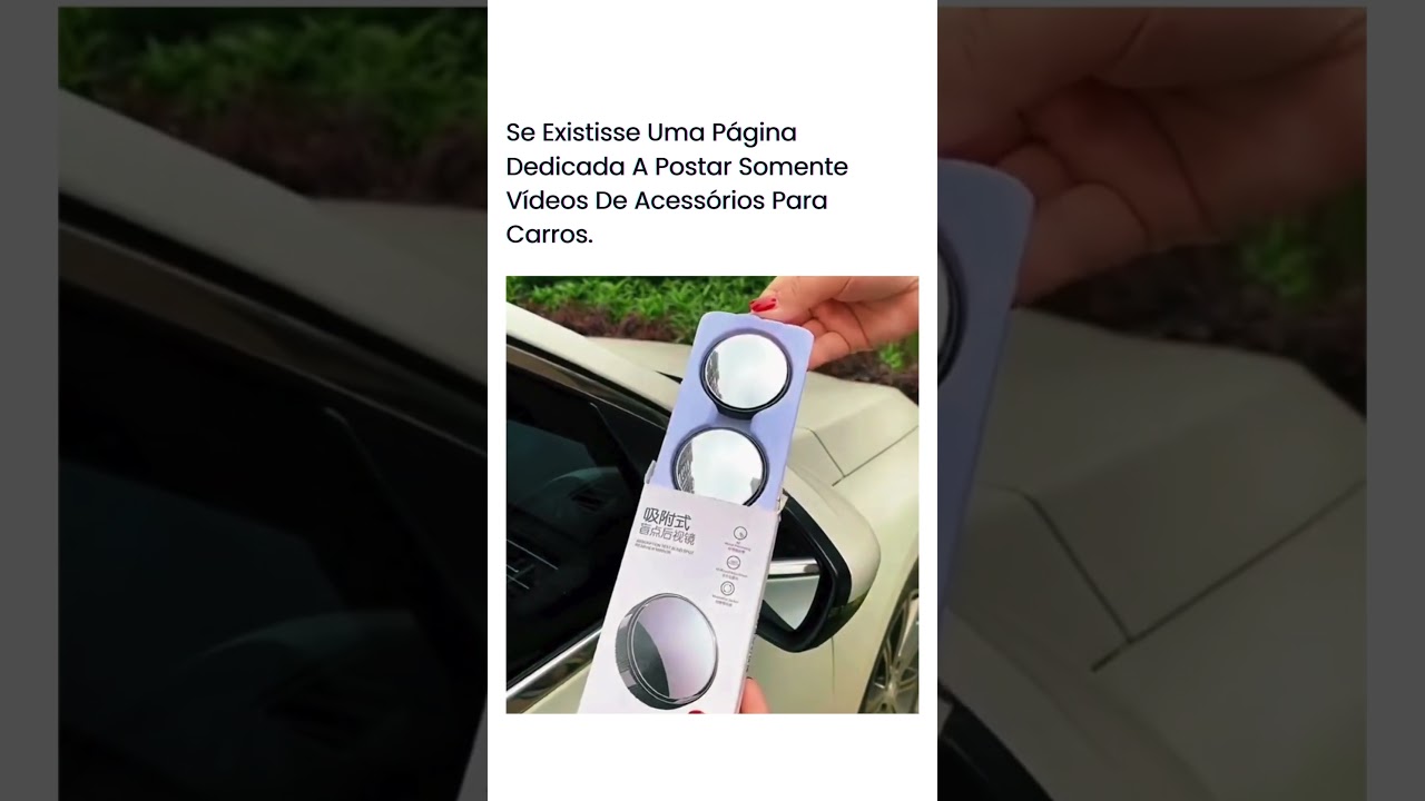 🚘🔍 Elimine Pontos Cegos com o Mini Retrovisor Auxiliar! 🚀🔥 
