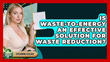 Is Waste-to-energy An Effective Solution For Waste Reduction? - Explaining Ecology