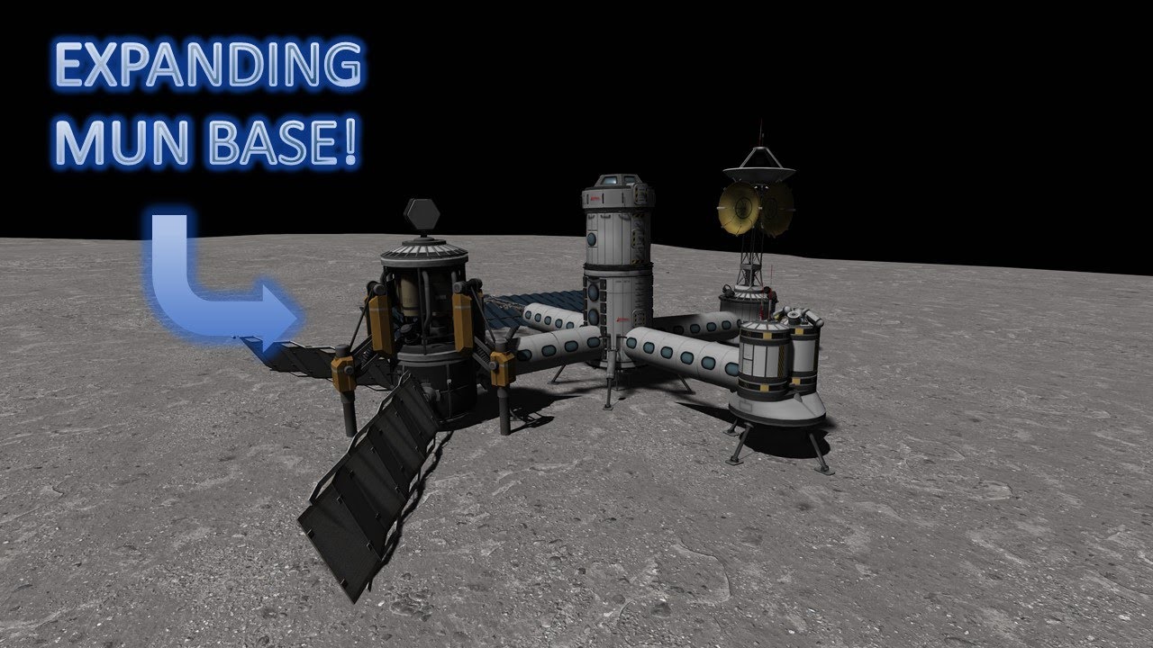 Robotic EXPANDING Mun Surface Base in KSP YouTube