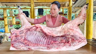 Process of making Smoked Pork - Preserving meat all year round & Cooking | Trieu Mai Huong