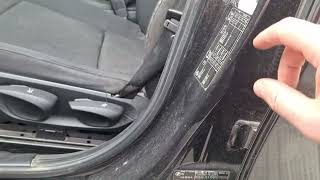 BMW 1 Series 2005-2011 paint code location