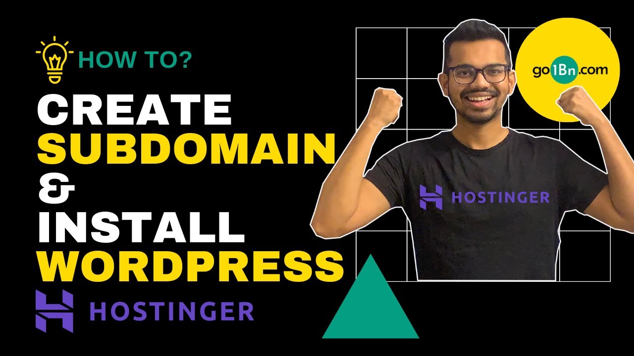 hostinger how to download and install wordpress subdomain