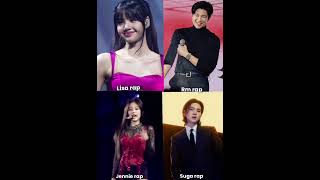 Lisa Vs Rm Vs Jennie Vs Suga Rap Viral