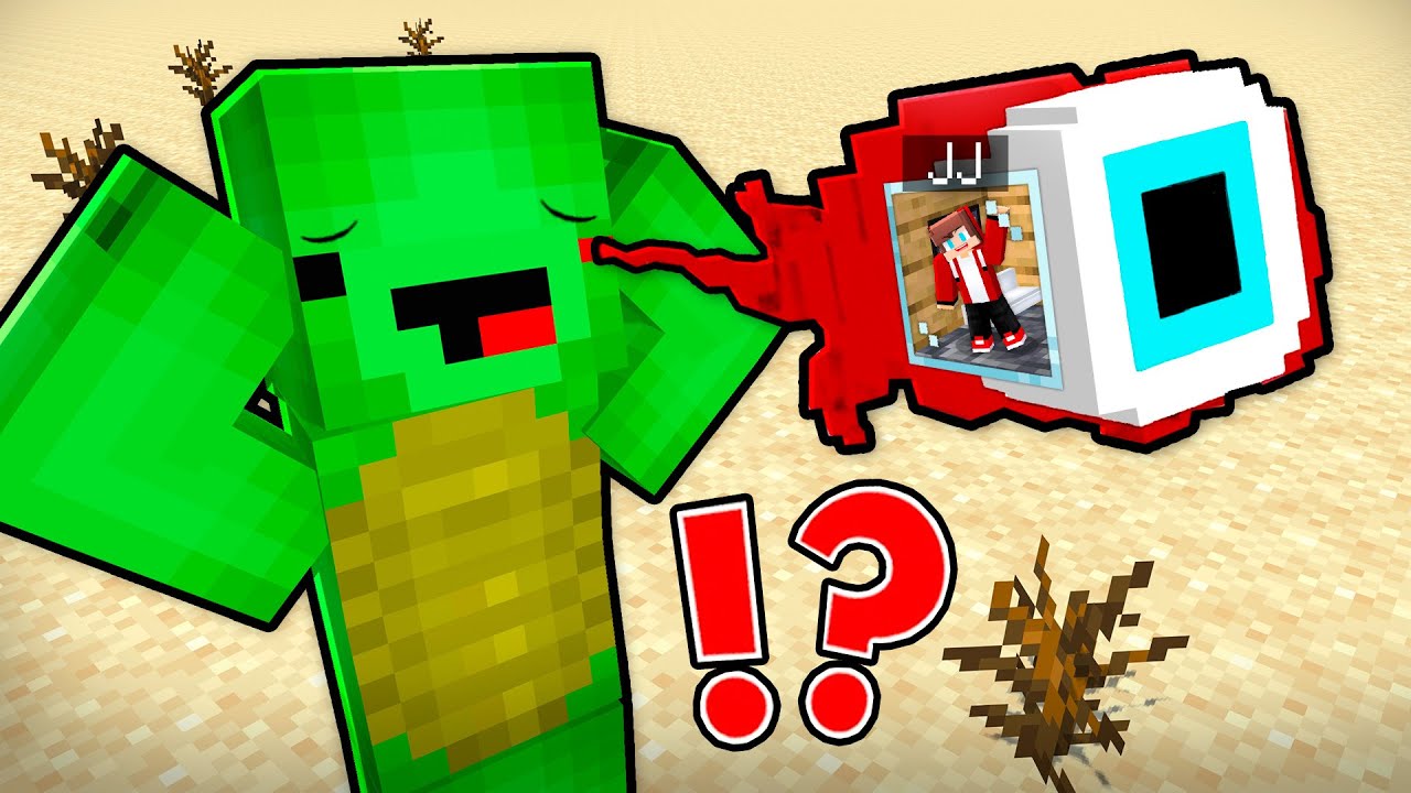 JJ Built a Secret Base inside Mikey’s Eye in Minecraft (Maizen)