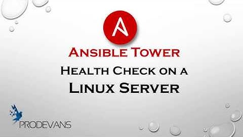 Health Check on a Linux server.