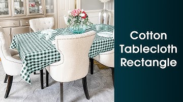 Cotton Checked Tablecloth for every occasion!  | All Cotton and Linen