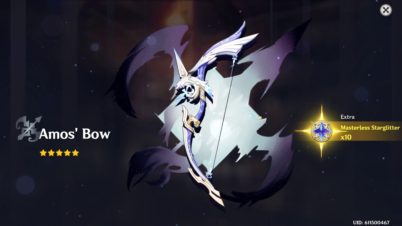 1 Pull Ganyu's Amos Bow Standard banner Genshin Impact YouTube