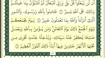 (١٢٢)                     رقم(٦٤)سورة التغابن تلاوة الشيخ وديع اليمني جزاه الله خيرا