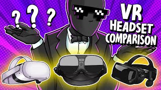 VR Headset Comparison | Vive XR Elite vs Quest 2 vs Valve Index