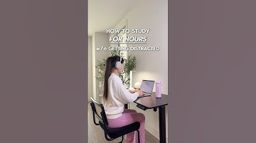 How to Study for Hours Without Getting Distracted 💫 #studytips #studywithme #college #productivity