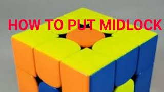 How to put a midlock in  cube  and removing it by 5 seconds