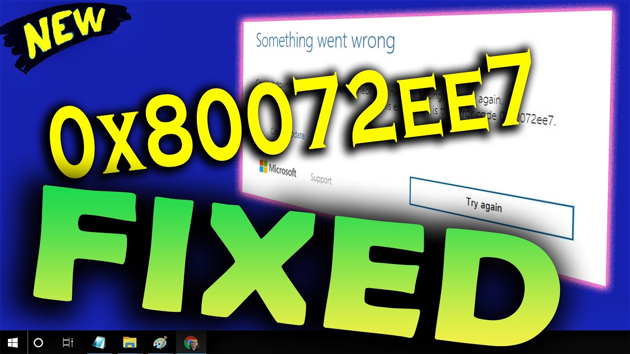New Comment réparer l'erreur 0x80072ee7 dans Windows 10 \\ 8 \\ 7
