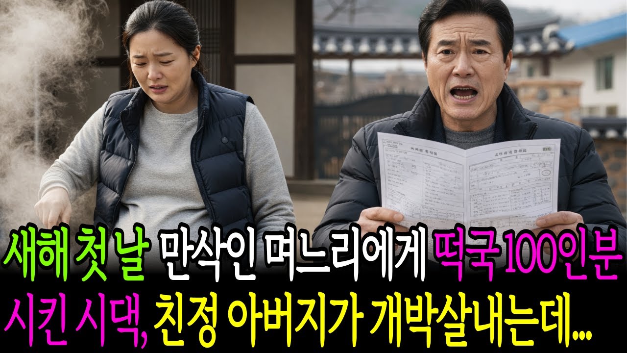 새해 첫날 아침 떡국 100인분 시키고 조롱하던 시댁… 땅문서 한 장에 말이 끊겼습니다  | 오디오북 | 시니어사연 | 고부갈등 | 감동사연