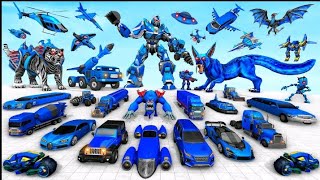 Police Tiger Robot Car Game 3d Cereer Mode screenshot 5