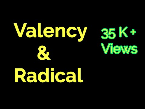 Valency Of Radicals Chart