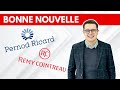 Pernod Ricard et Remy Cointreau : Bonne nouvelle